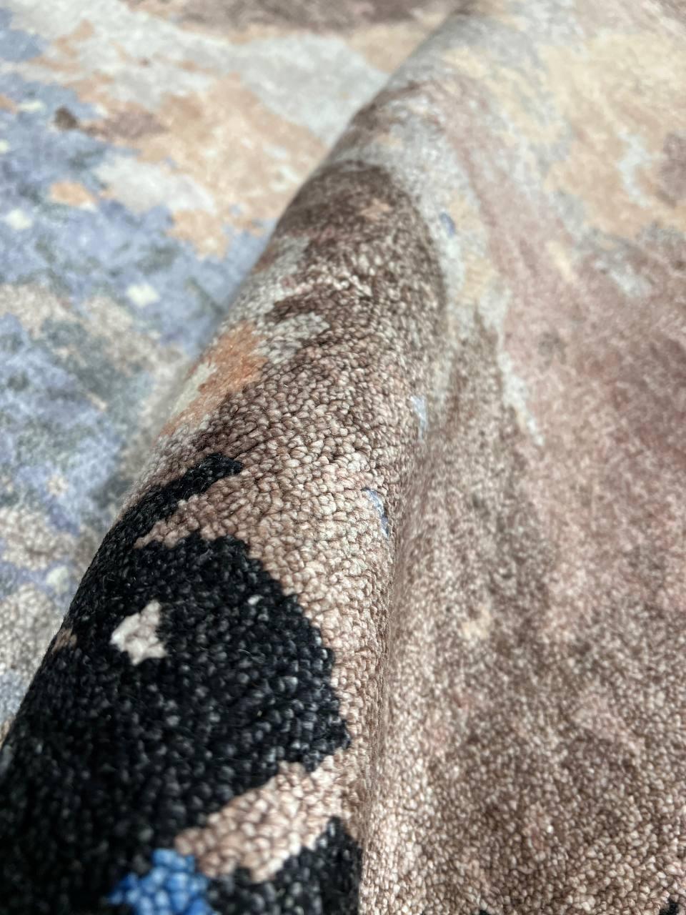 Canvello Fine Hand Knotted V.silk Modern Rug - 7'11'' X 9'9''